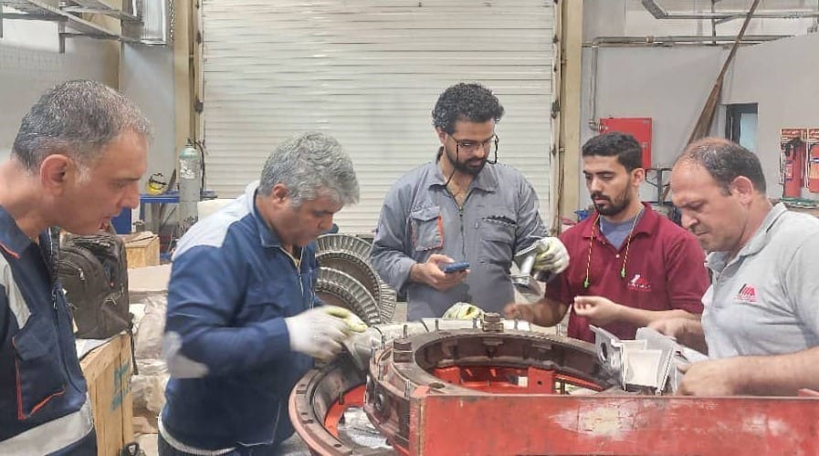تعميرات توربين SGT-400پالايشگاه چهارم پارس جنوبي