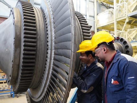 پايان تعميرات RI روتور توربينGE-F9 و كمپرسور واحد 6 گازي نيروگاه سيكل تركيبي فارس